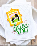 Postage Collage Mom Silhouettes Stamp Set