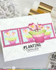 Square Postage - Pansy Stencil