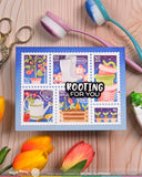 Postage Collage Gardening Stencil