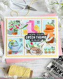 Postage Collage Gardening Stencil