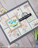 Postage Collage Herb Silhouettes Stamp Set