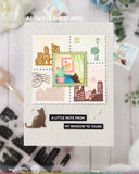 Square Postage Home Stencil