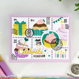Postage Collage Birthday Stamp Set