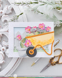 Square Postage - Pansy Stencil
