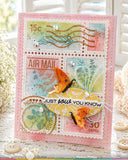 Postage Collage Herb Silhouettes Stamp Set