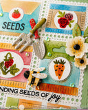 Postage Collage Seeds Details Die