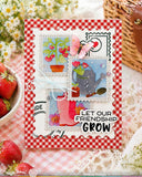 Postage Collage Gardening Stencil