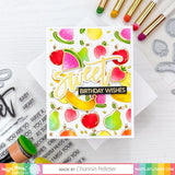 Fruity Background Coloring Stencil