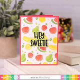 Fruity Background Coloring Stencil