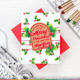 Dotted Labels Christmas Stamp Set
