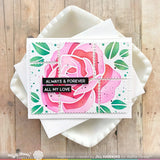 Lovely Rose Stencil Duo