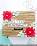 Poinsettia Frame Coloring Stencil