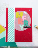 Overlapping Vertical Merry Word Die