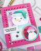 Nesting Postage Collage Let it Snow Stencil