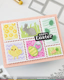 Postage Collage Bunny Silhouettes Die