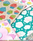 Cupcake Background Coloring Stencil