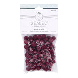Classic Crimson Wax Beads from the Sealed by Spellbinders Collection