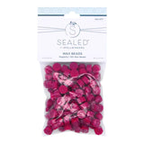 Magenta Wax Beads from the Sealed by Spellbinders Collection