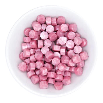 Pink Damask Wax Beads from the Sealed by Spellbinders Collection