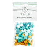 Must-Have Wax Bead Mix Teal from The Sealed by Spellbinders Collection