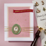 2 Pack Frames Wax Seal Stamps & Dies Bundle from the Holiday Magic Collection