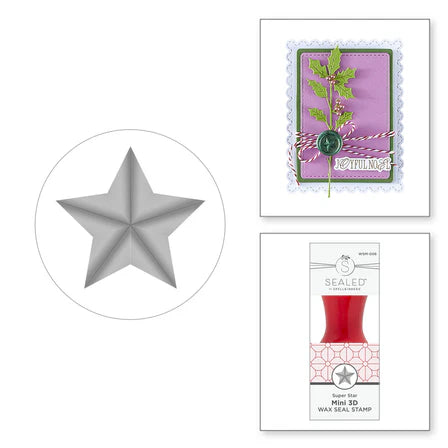 Super Star Mini 3D Wax Seal from the Holiday Magic Collection