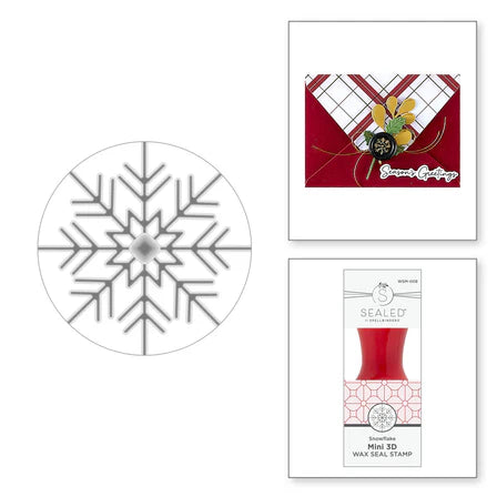 Snowflake Mini 3D Wax Seal from the Holiday Magic Collection