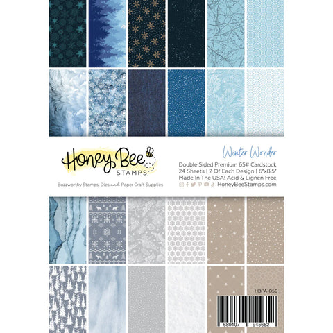 Winter Wonder Paper Pad 6x8.5 - 24 Double Sided Sheets
