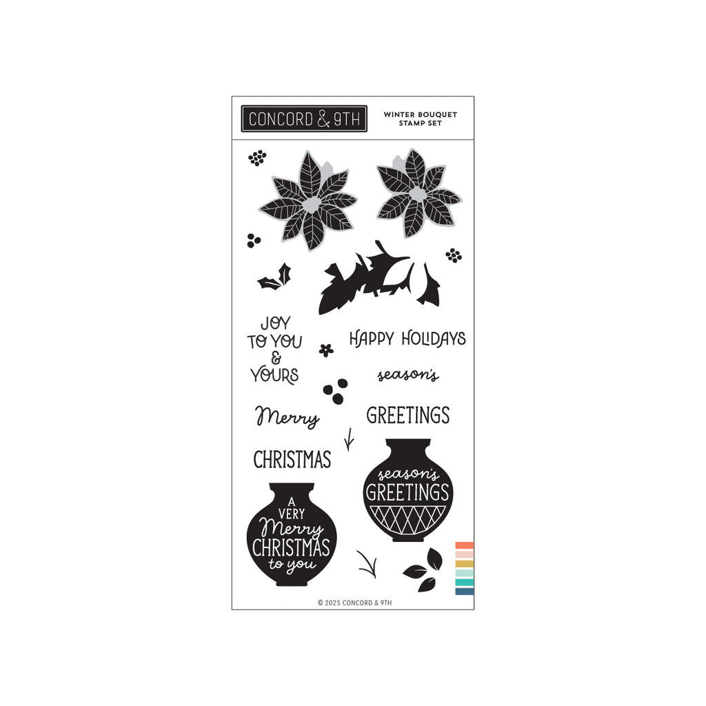Winter Bouquet Stamp Set (6 x 6)
