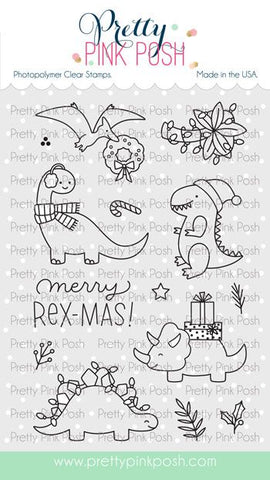 Set de tampons dinosaures de Noël
