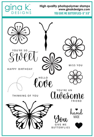 You Give Me Butterflies Stamp Set