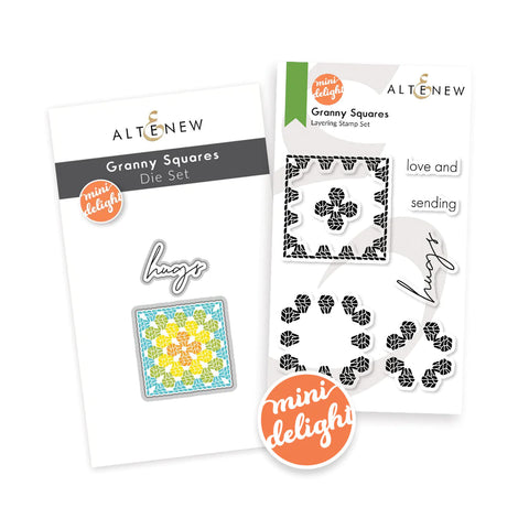 Mini Delight: Granny Squares Stamp & Die Set