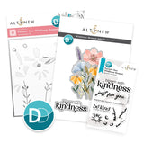 Duo dynamique : bouquet de fleurs sauvages et lot de matrices complémentaires