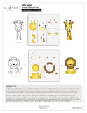 Little Safari Simple Coloring Stencil Set (4 in 1)