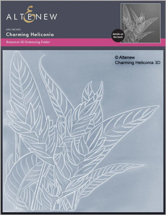 Charming Heliconia 3D Embossing Folder