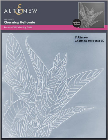 Charming Heliconia 3D Embossing Folder