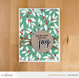 Festive Greenery 3D Embossing Folder