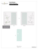 Ensemble de pochoirs de superposition de coloriage simple Sweet Bouquet 3 en 1