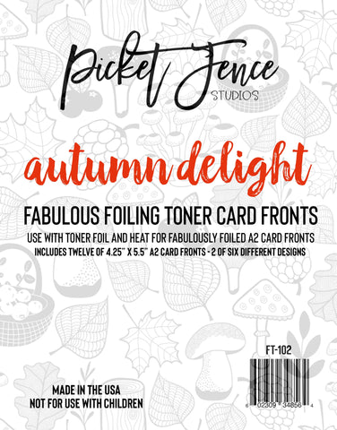 Fabulous Foiling Toner Card Fronts (12 pk)-Autumn Delight