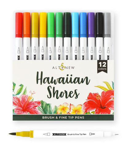 Stylos à double pointe Hawaiian Shores (à base d’eau)