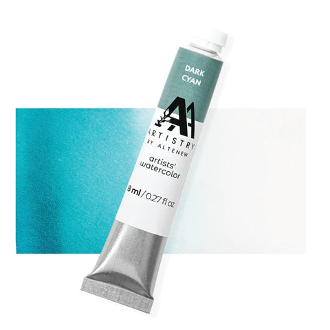 Artists' Watercolor Tube - Dark Cyan - (PB.17/PG.7)