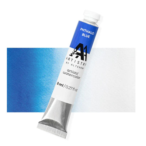 Tube d'aquarelle pour artistes - Bleu de phtalo (PB.15)