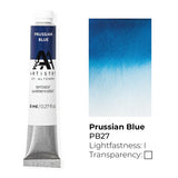 Tube d'aquarelle pour artistes - Bleu de Prusse - (PB.27)