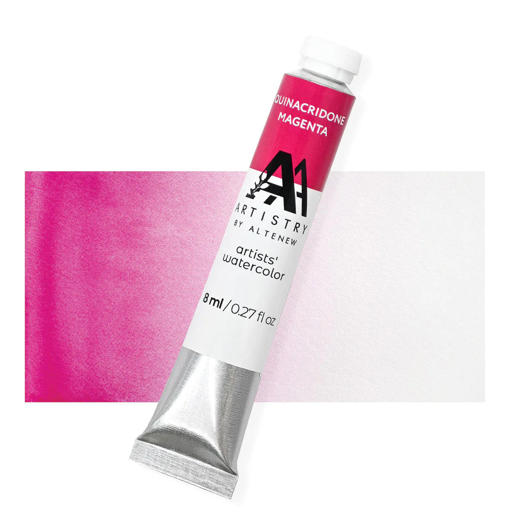 Artists' Watercolor Tube - Quinacridone Magenta - (PR.122)