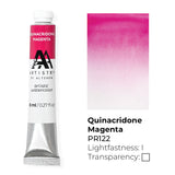 Artists' Watercolor Tube - Quinacridone Magenta - (PR.122)