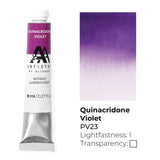 Tube d'aquarelle pour artistes - Violet de quinacridone - (PV.19)