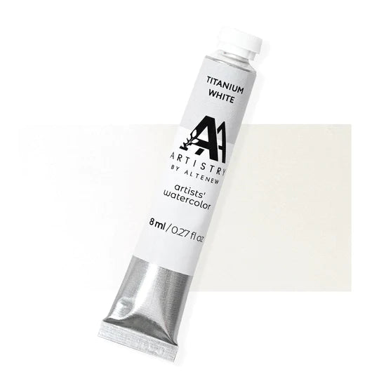 Tube d'aquarelle pour artistes - Blanc de titane - (PW.6)