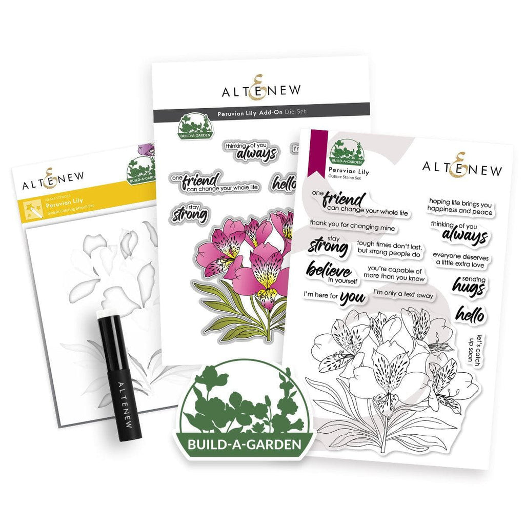 build a flower peruvian lily Build A Garden: Peruvian Lily & Add On Die Bundle – Bumbleberry Papercrafts Ltd