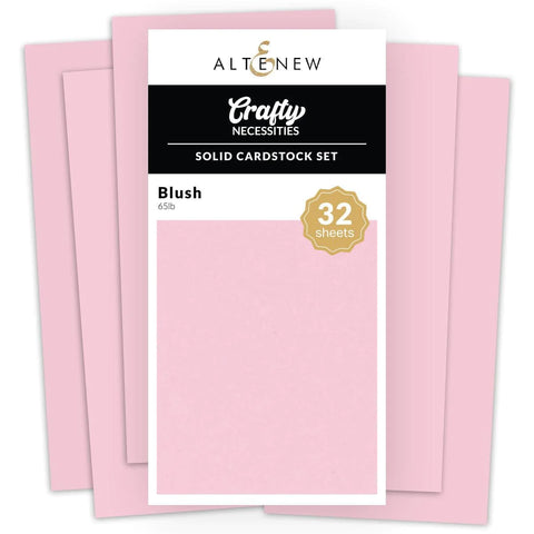 Ensemble de papier cartonné uni - Blush (32 feuilles/ensemble)