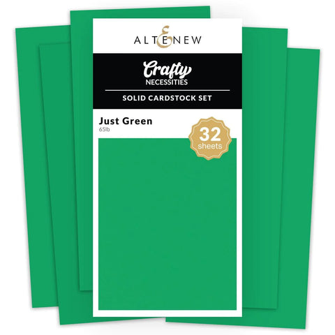 Solid Cardstock Set - Just Green (32 sheets/set)